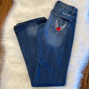 Cowgirl Tuff Heart & Wings Jeans (run small)